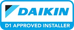 Daikin logo approved installer